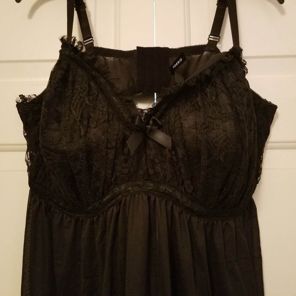 Torrid Black Lace Lingerie with Underwire 5